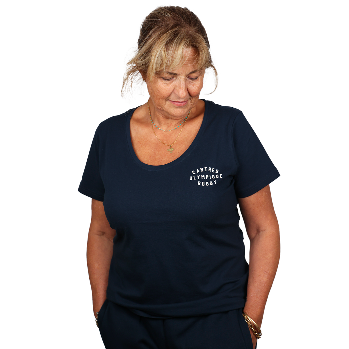 TSHIRT CAPSULE MARINE FEMME