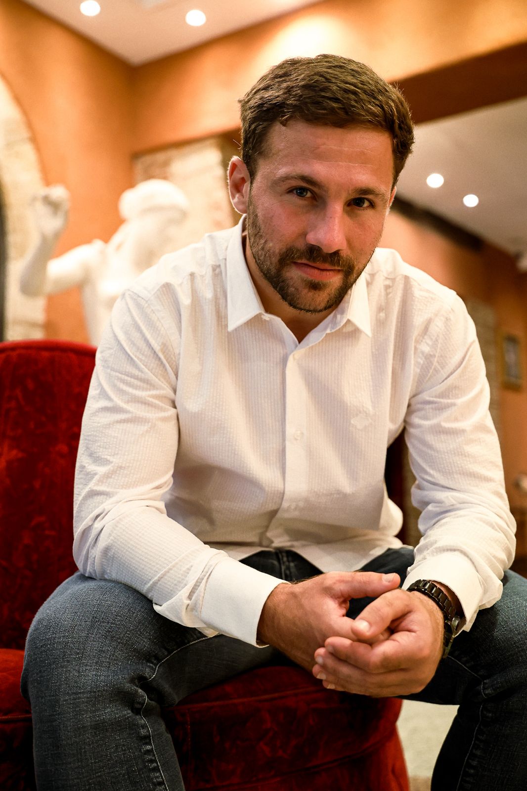 CHEMISE SUCKER BLANCHE HOMME