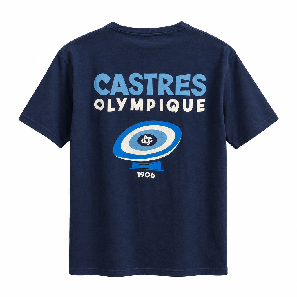 Packshot du dos du T-shirt Castres Olympique