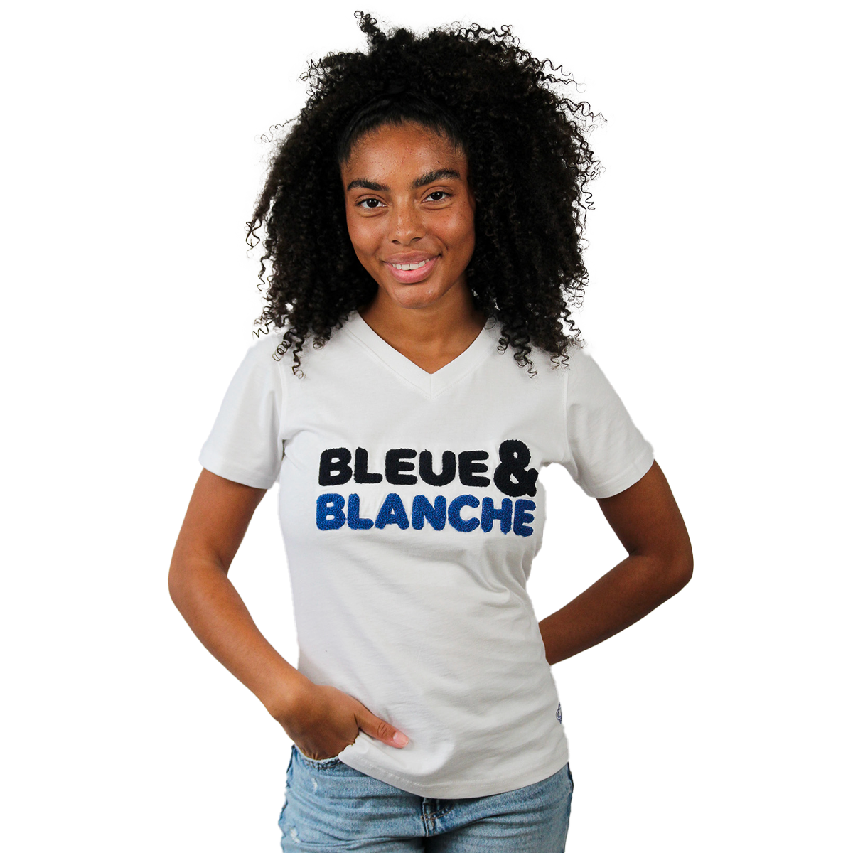 T-SHIRT BLEUE & BLANCHE