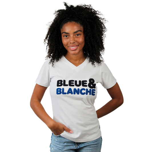 T-SHIRT BLEUE & BLANCHE