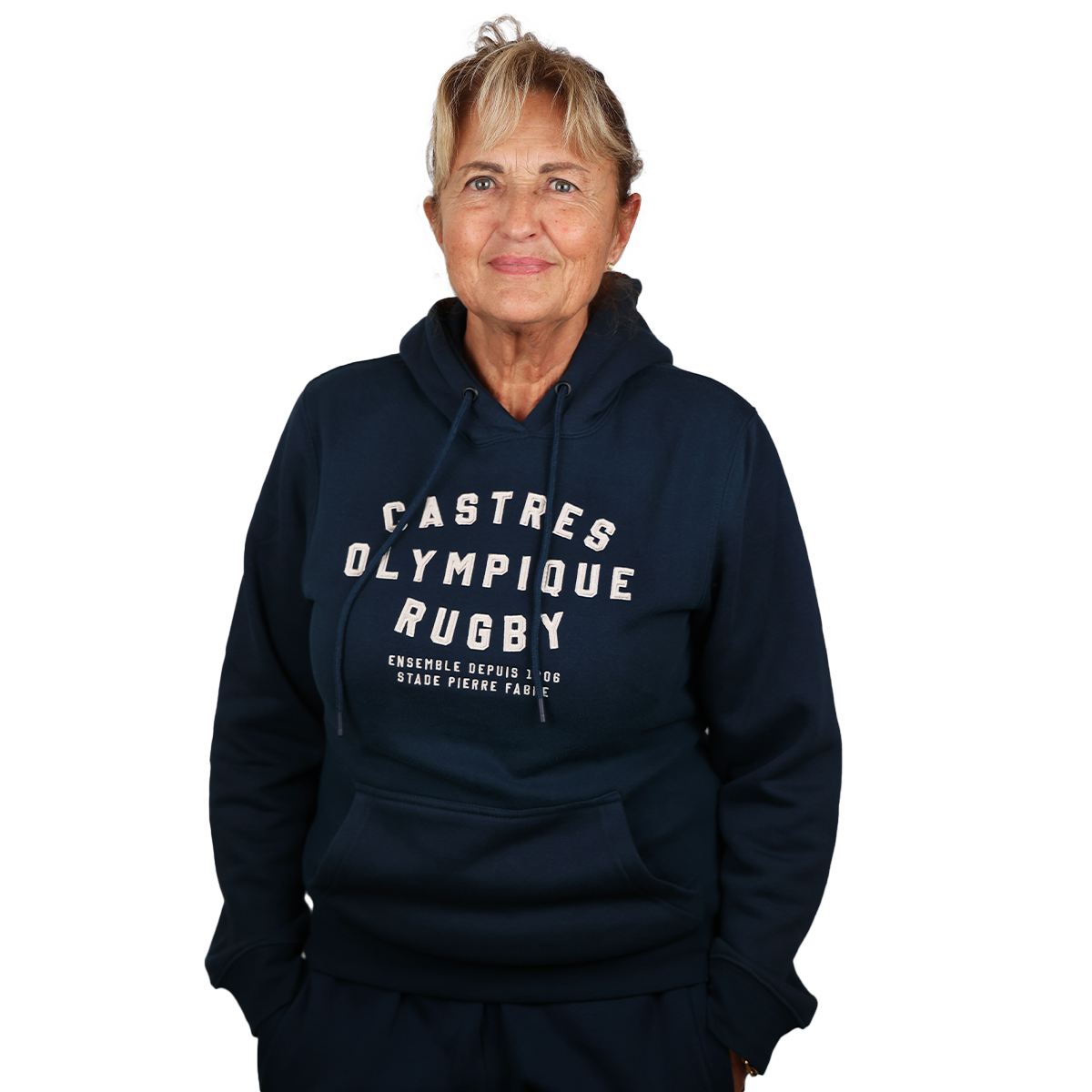 HOODIE CAPSULE MARINE FEMME