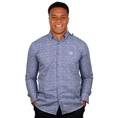 CHEMISE FLEURIE MARINE SHILTON