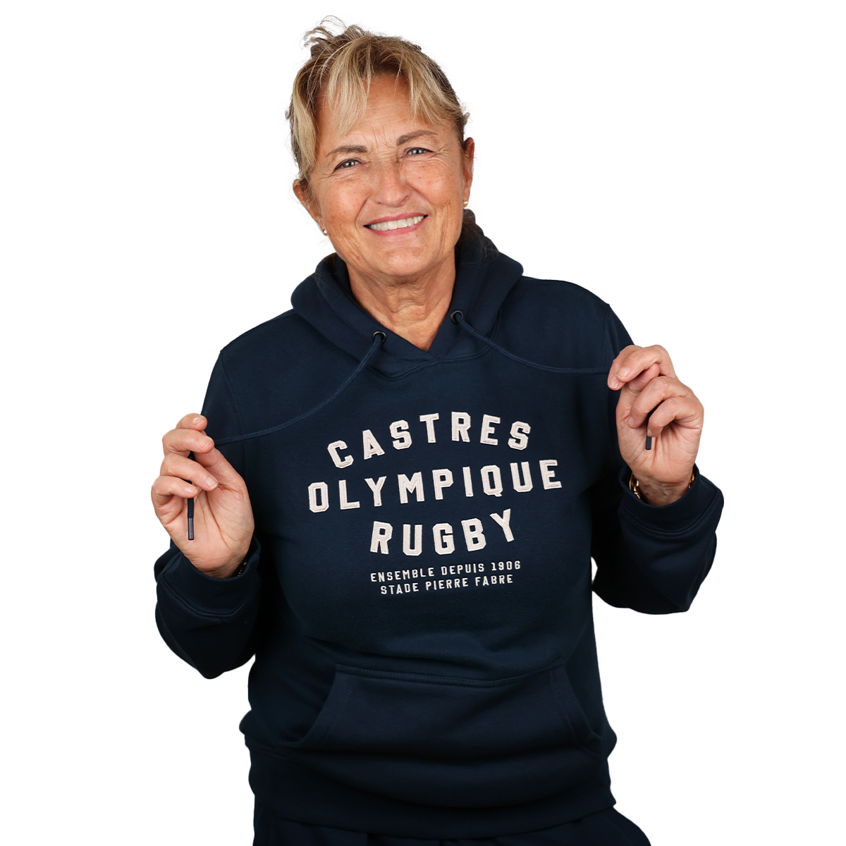 HOODIE CAPSULE MARINE FEMME