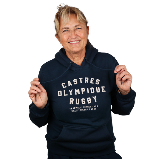 HOODIE CAPSULE MARINE FEMME