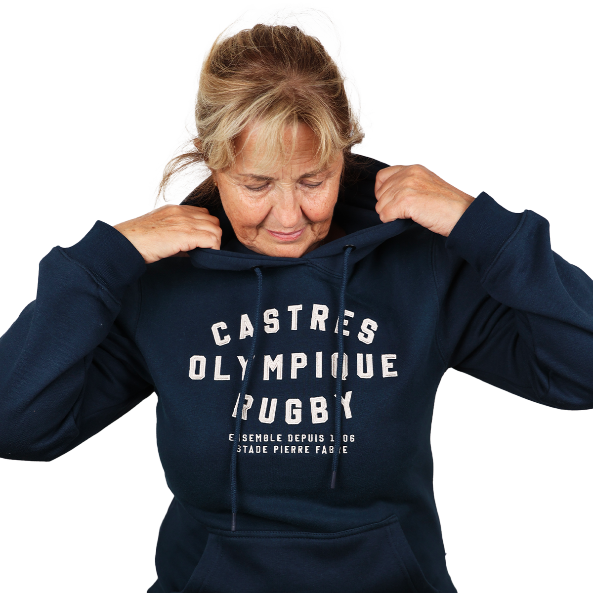 HOODIE CAPSULE MARINE FEMME