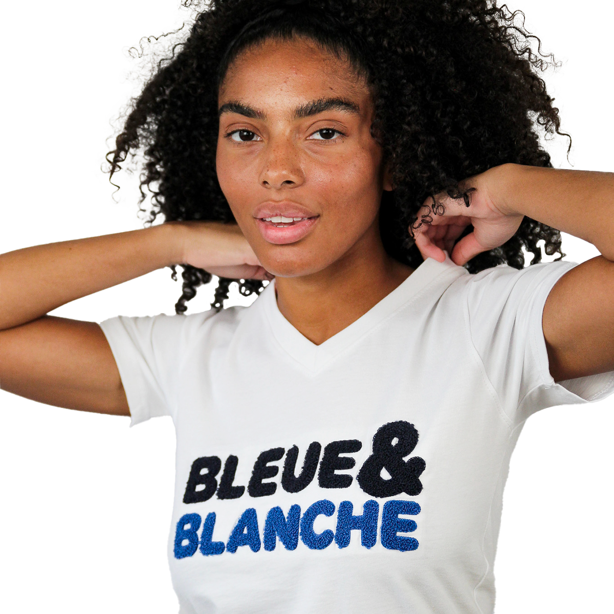 T-SHIRT BLEUE & BLANCHE