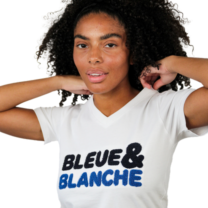 T-SHIRT BLEUE & BLANCHE
