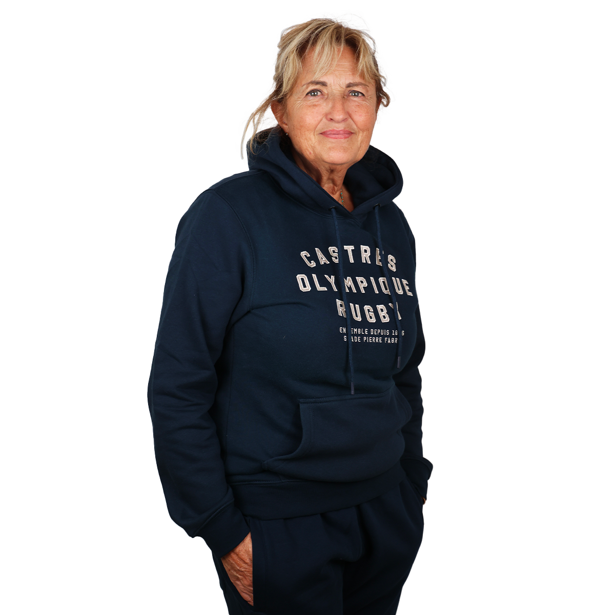 HOODIE CAPSULE MARINE FEMME