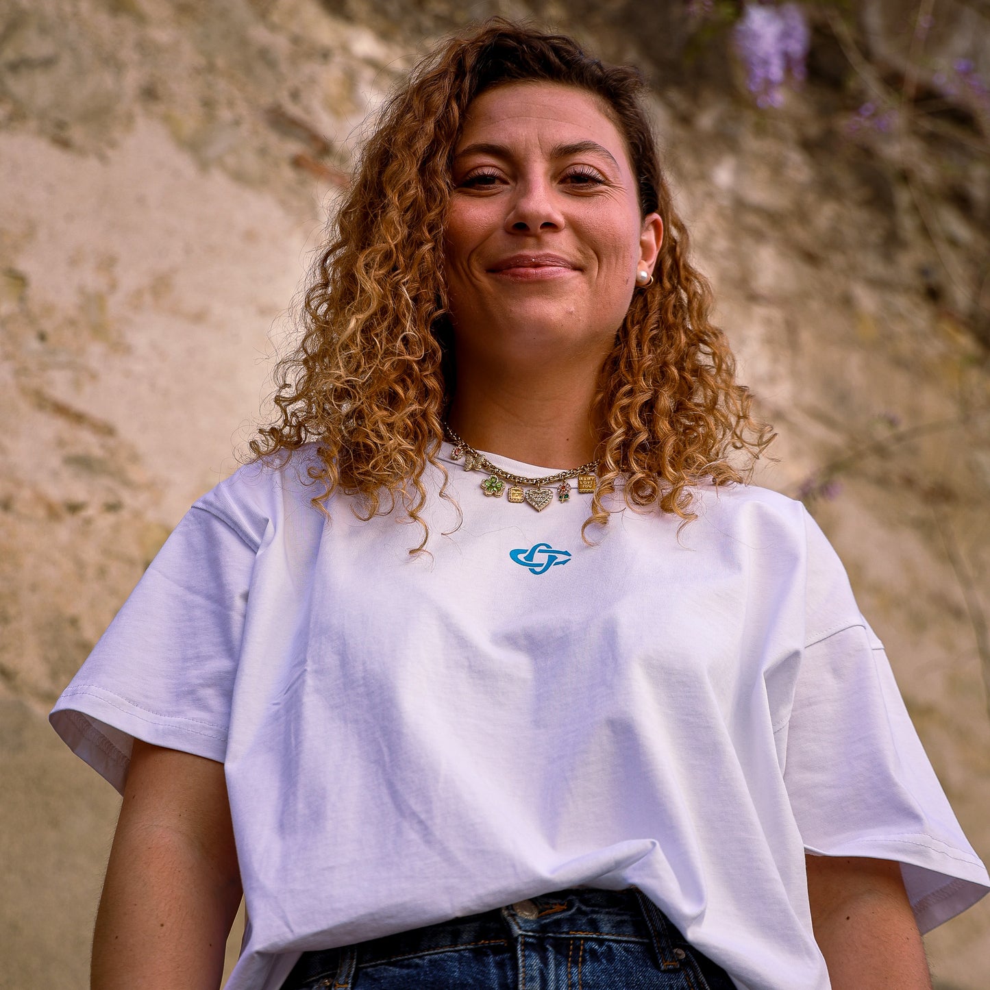T-SHIRT CO OVERSIZE BLANC FEMME