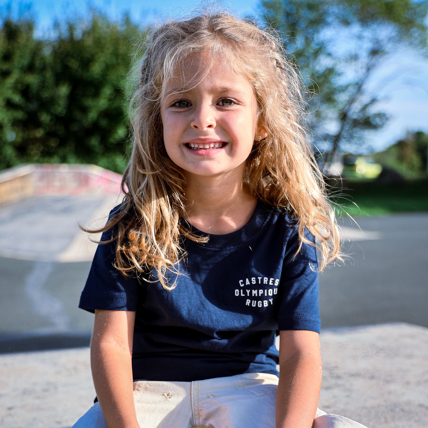T-SHIRT CAPSULE MARINE FILLE