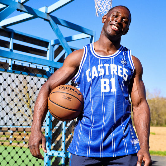 MAILLOT BASKET MARINE