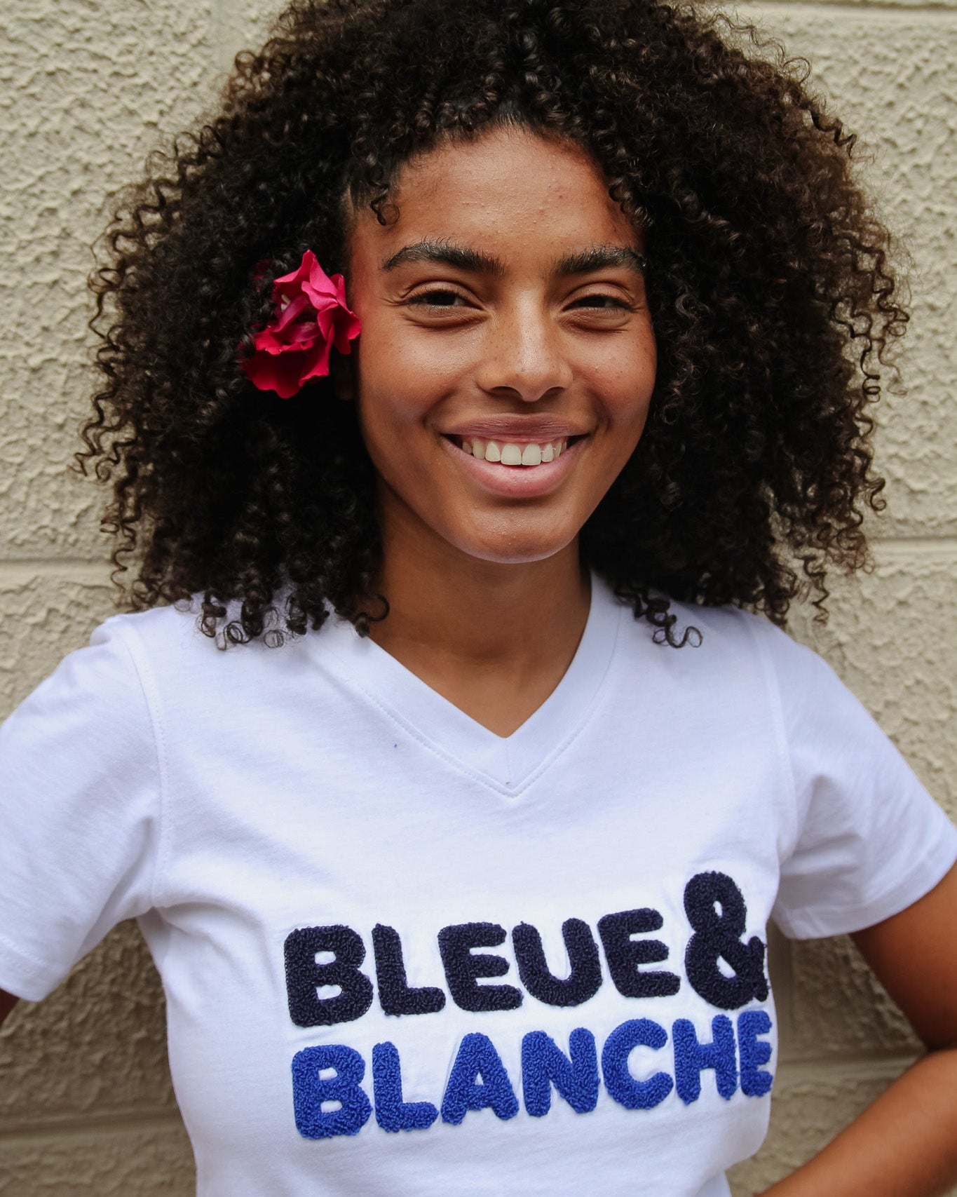 T-SHIRT BLEUE & BLANCHE