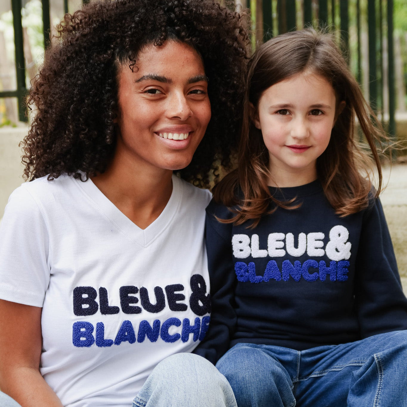 T-SHIRT BLEUE & BLANCHE