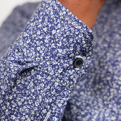 CHEMISE FLEURIE MARINE SHILTON