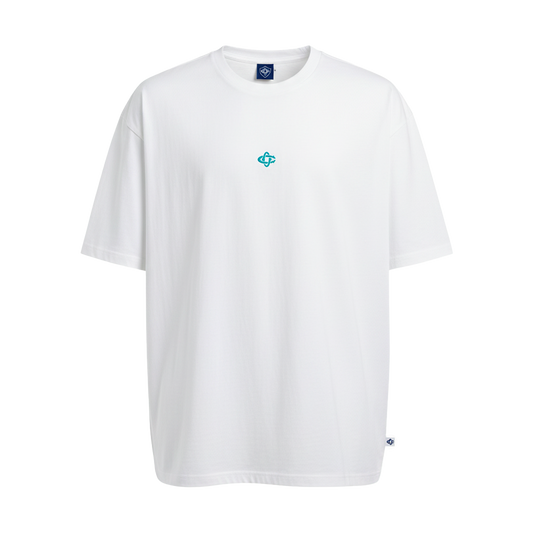 T-SHIRT CO OVERSIZE BLANC FEMME