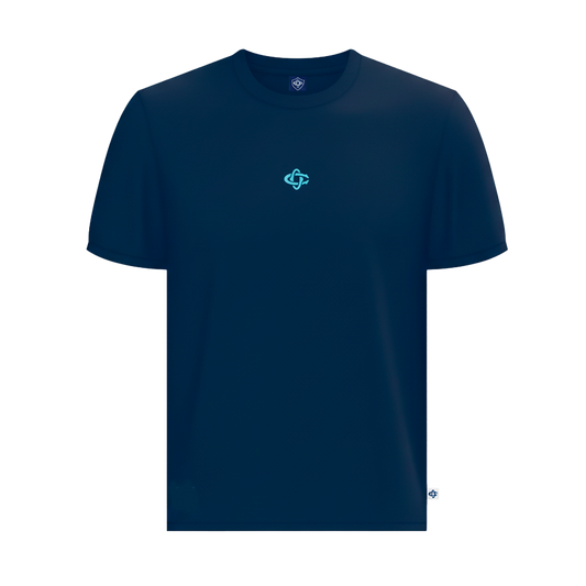 T-SHIRT CO OVERSIZE MARINE FEMME
