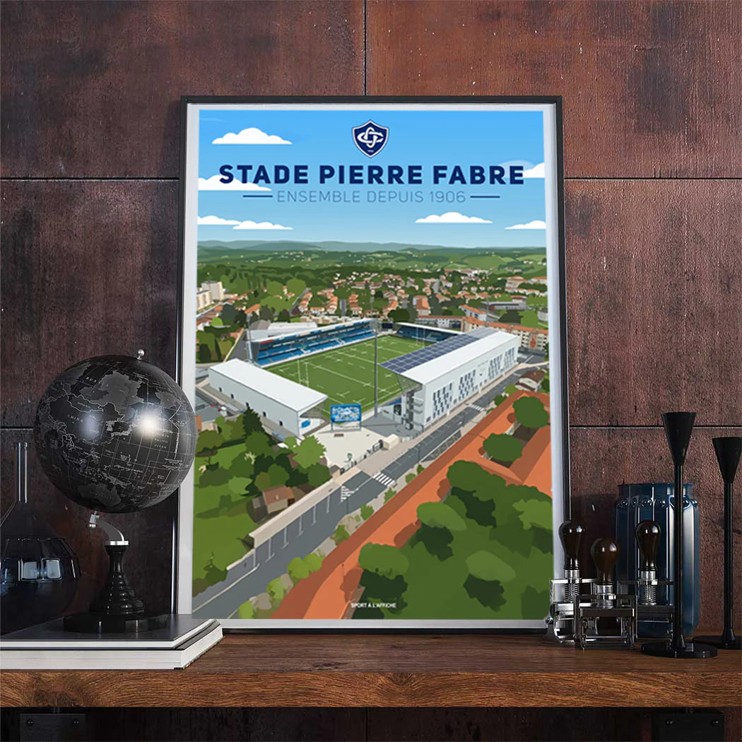 AFFICHE STADE PIERRE FABRE