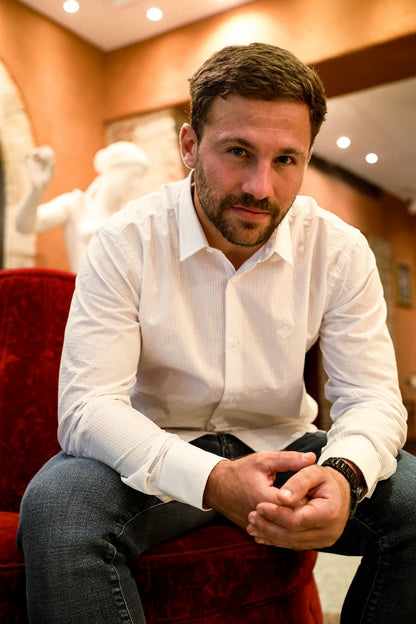 CHEMISE SUCKER BLANCHE HOMME