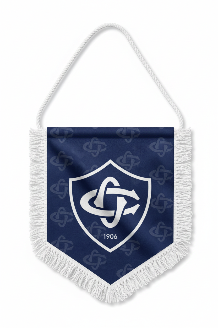 Fanion Castres Olympique - Tissu réaliste