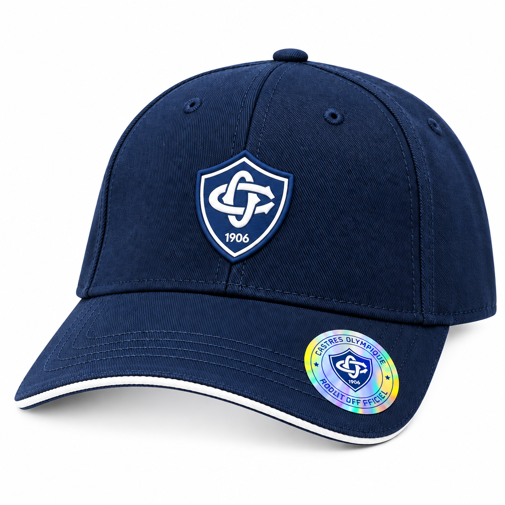 Packshot casquette CO – badge PVC plat