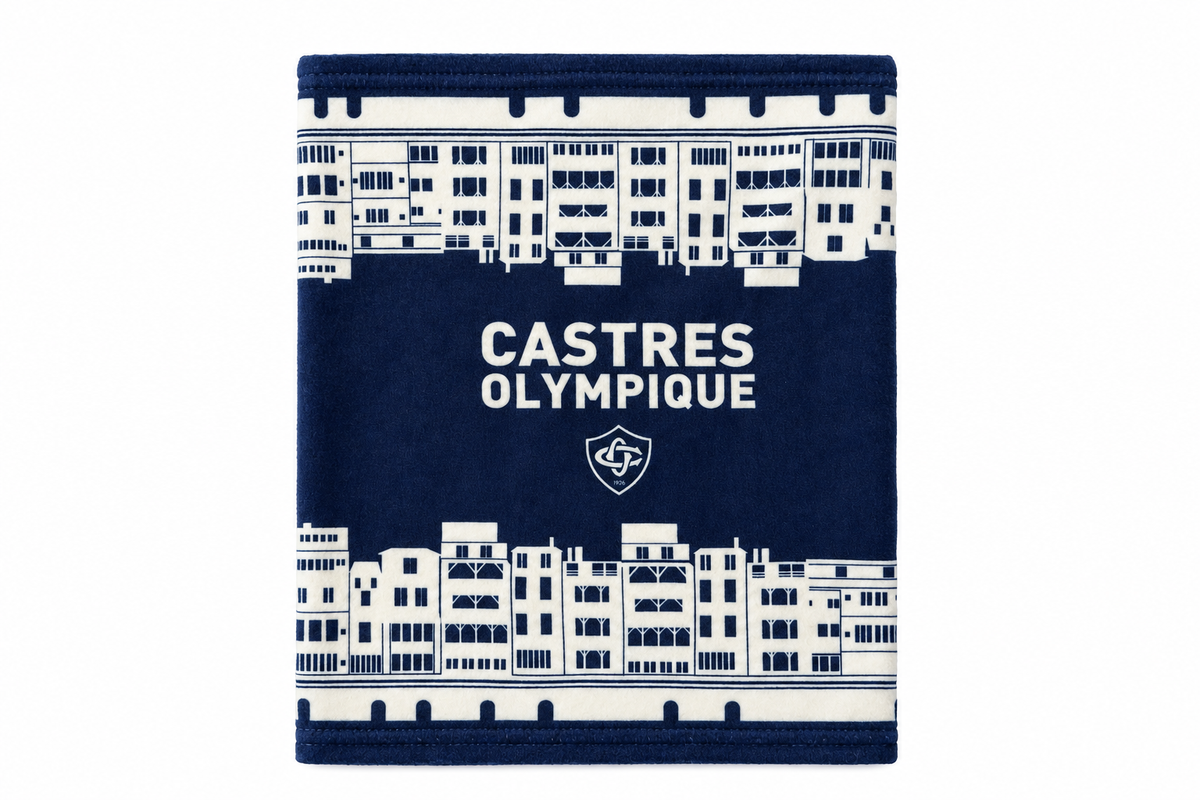 Packshot du tour de cou Castres Olympique sur fond blanc