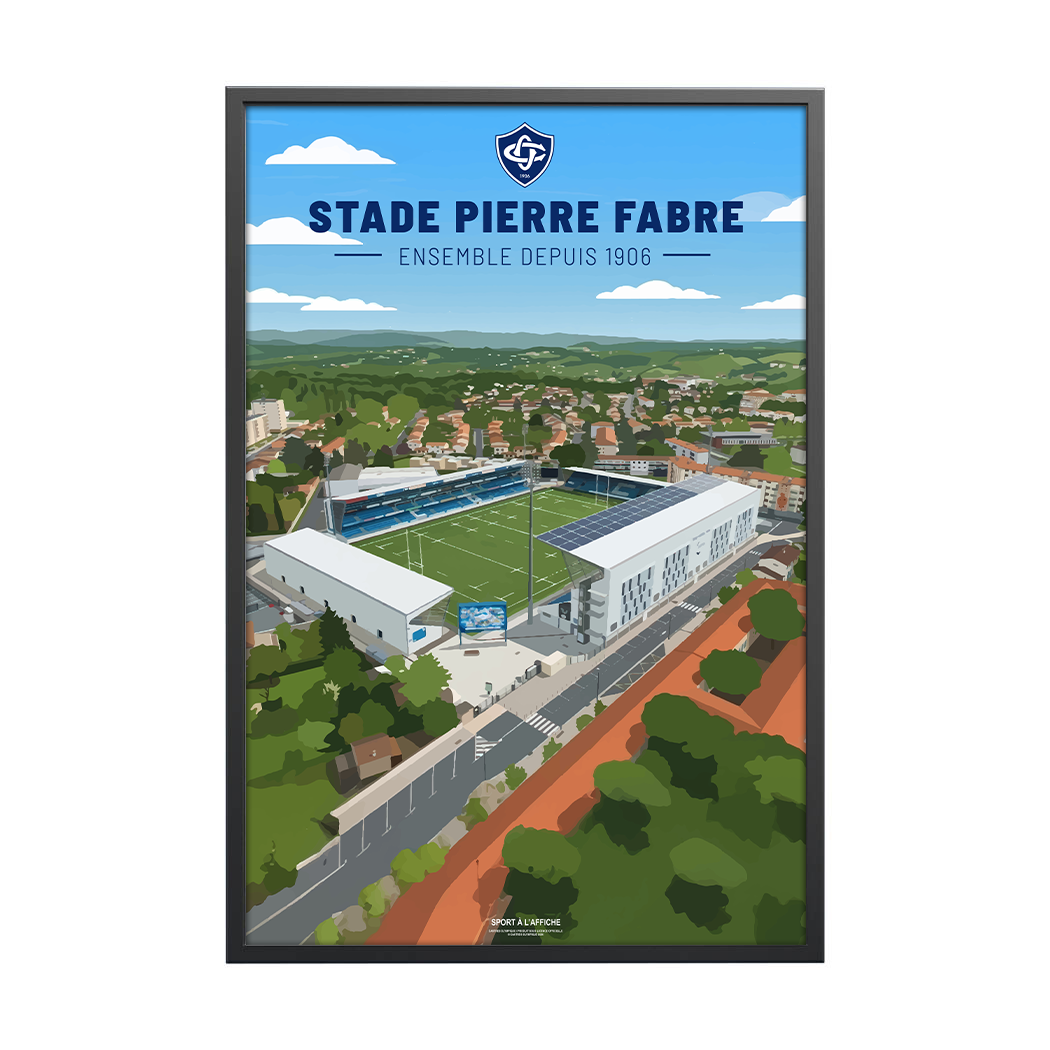 AFFICHE STADE PIERRE FABRE